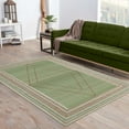 thumbnail image 2 of Casavani Cotton Geometric Green Area Rugs 10'x10' Square Area Rugs for Living Room & Dining Room, 2 of 7