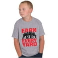 thumbnail image 3 of Football Athlete Earn Every Yard Boys Kids T Shirt Tees Tops Teen Brisco Brands XS, 3 of 6