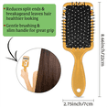 thumbnail image 4 of Qzjjjmy Cheerleading Hair Brush Cheer Detangling Massage Scalp Hair Brush for Girls, 4 of 7