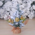 thumbnail image 4 of Christmas Tree 7.87inch Artificial Christmas Pine Tree Mini Christmas Tree Desktop,Bottle Brush Fake Trees with Wooden Base for Table Top Christmas Indoor Home Decor Holiday Party Gifts, 4 of 7