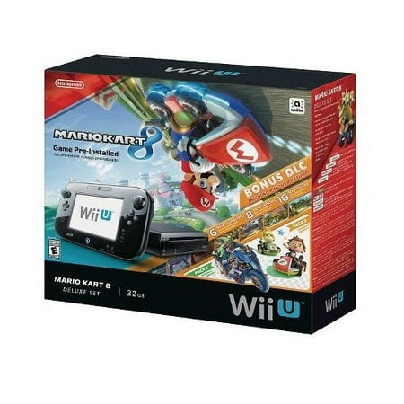 Refurbished Wii U Mario Kart 8 32GB Deluxe Bundle (Wii U Best Console)