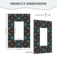 thumbnail image 5 of ZICANCN Outlet Covers Wall Plate, Seamless Flower Pattern Light Switch Cover Decorative, Duplex Toggle Combo 1-Gang, 5 of 9