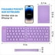 thumbnail image 2 of Mini Teclado Inalámbrico Bluetooth Plegable (Sincroniza Hasta 3 Dispositivos), Teclado Plegable Portátil para Android ,, 2 of 5