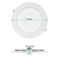 thumbnail image 5 of Luxrite 8 inch Ultra Thin LED Recessed Light with J-Box 18W 5 Color Options Dimmable 1500 Lumens Energy Star IC Rated, 5 of 8