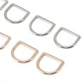 thumbnail image 3 of 120pcs D Rings 60pcs Gold 60pcs Silver Semicircle Burrs Free Seamless Welding Zinc Alloy Craft Hardware for DIY, 3 of 3