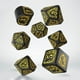 thumbnail image 2 of Set de dados Q-Workshop Harry Potter Hufflepuff Modern Black, 2 of 7