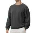 thumbnail image 6 of Pepypepy Men’s Cotton Crewneck Pullover – Lightweight Long Sleeve Sweatshirt in Solid Colors, S-XXL, 6 of 7