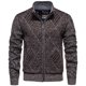 thumbnail image 2 of pstuiky mangas largas para hombre, Suéter de punto de manga larga con cremallera y cuello alto de polar para hombre, estilo informal, a la moda salir tops m, 2 of 7