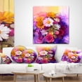 thumbnail image 4 of Designart Colorful Bouquet of Different Flowers - Floral Throw Pillow - 18x18, 4 of 5