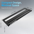 thumbnail image 4 of EX Portable 20" Guitar Effects Pedal Board Pedalboard Aluminum Alloy With 2 Roll Fastener Tapes Black For A Simple Rig, 4 of 7