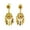 E, variant on HUANLEDASH 1 Pair Women Ear Clips Hollow Out Rhinestone Decor Bohemian Tassel Retro Ethnic Non-piercing Party Performance Dangle Earrings