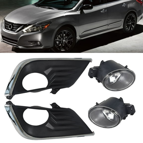 2pcs Fog Driving Light Lamp Bulb Assembly Fit for 2016 2017 2018 Nissan Altima, Front Left & Right