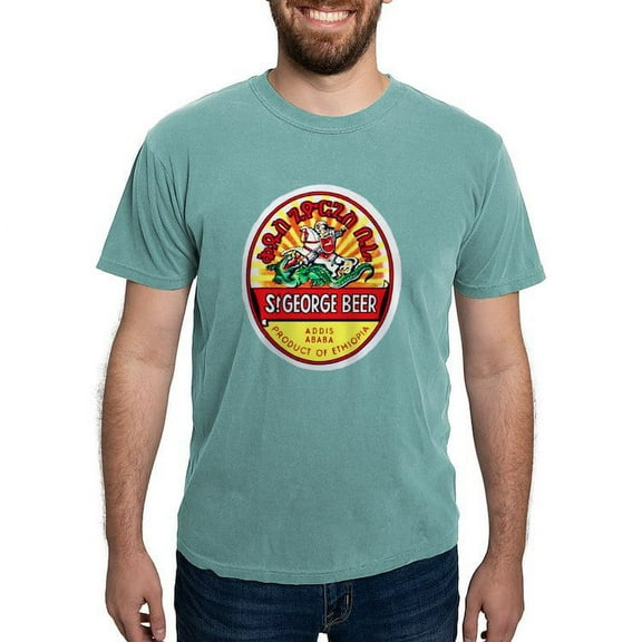 CafePress - Ethiopia Beer Label 4 T Shirt - Mens Comfort Colors Shirt