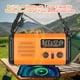 thumbnail image 3 of Radio de emergencia Rckskaya, manivela, 2000 mAh, funciona con energía solar, 3 of 6