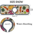 thumbnail image 4 of 3Pcs SKYSONIC Faucet Absorbent MatHarvest Festival Elements Washable Counter Drying Pads Behind Faucet, 4 of 7