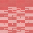 thumbnail image 1 of Ahgly Company Indoor Square Patterned Light Coral Pink Area Rugs, 8' Square, 1 of 6
