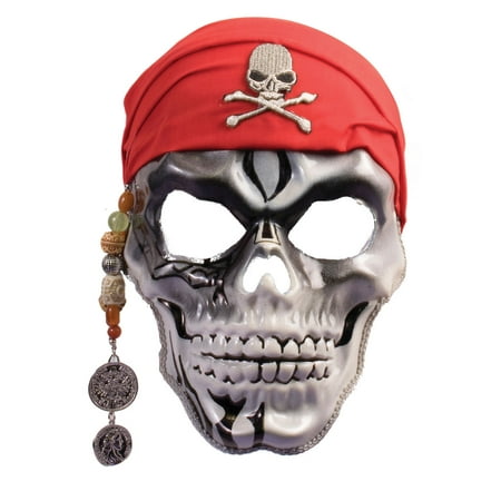 costume skeleton muertos pirate accessory dia skull captain fancy mask