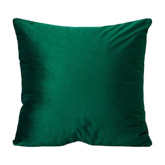 Green Green Solid Color Velvet Home Decorative Pillow Cushion With Insert For Sofa Living Room Office Modern Large Backrest Bedside Support