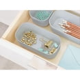 thumbnail image 4 of iDesign Gray Eco BPA-Free Recycled Plastic Compact Drawer Organizer Bin - 3.6" x 7.2" x 2.4", 4 of 4