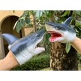 thumbnail image 4 of Piscina playa juguetes de baño goma suave realista gran tiburón blanco marionetas juego de rol juguete mundo Animal marino figura de acción, 4 of 5