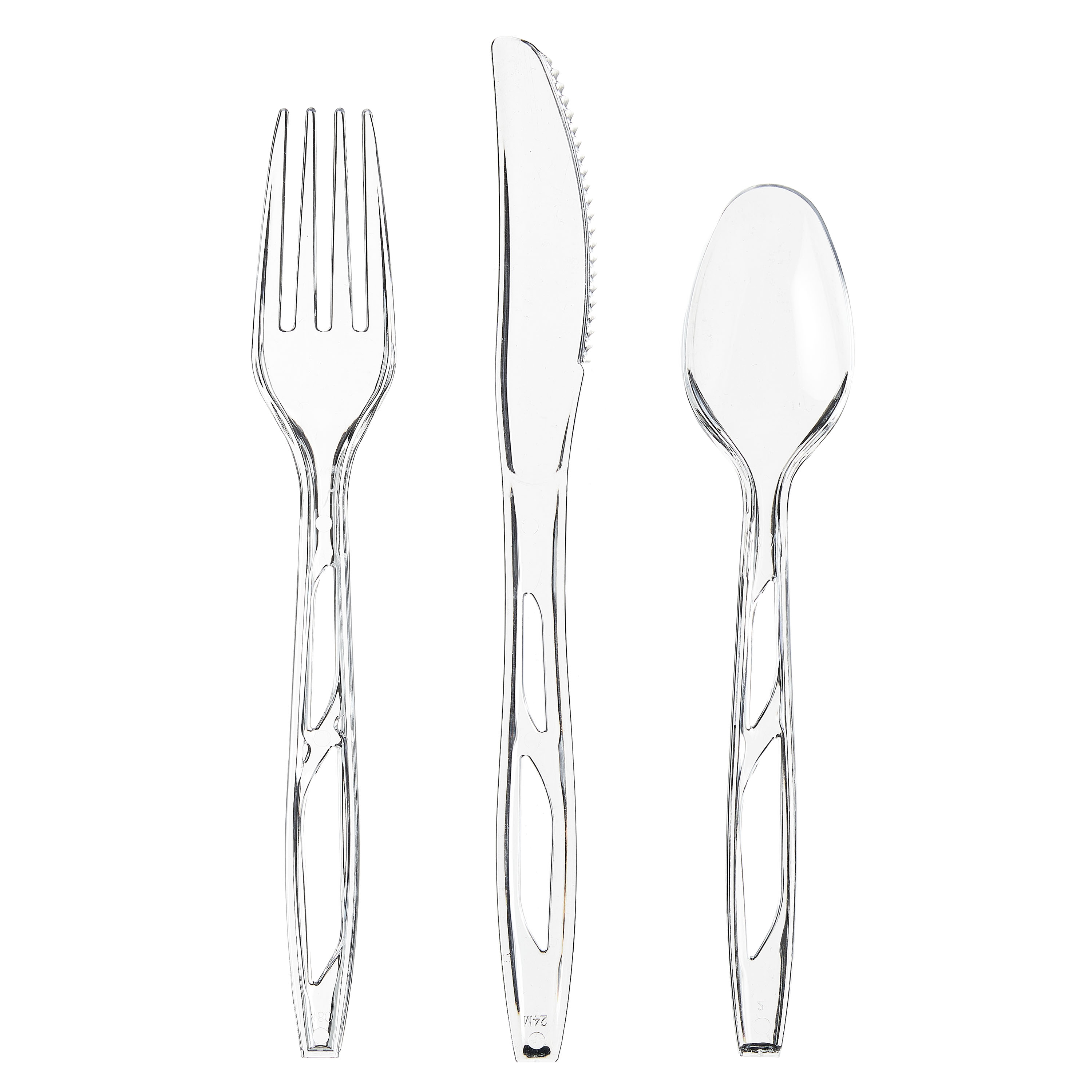 Great Value Clear Plastic Assorted Cutlery, 192-Count photo 2