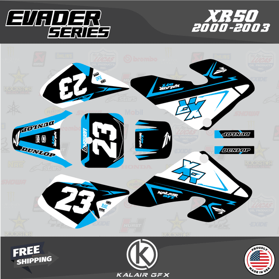 Kalair GFX Graphics Kit for Honda XR50 (2000-2003) Evader Series