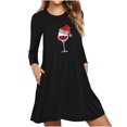 thumbnail image 2 of Leesechin Women's Sleepwear Set Homewear Loungewear Pocket Printing Sleeveless Casual Nightdress Dresses, 2 of 5