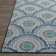thumbnail image 3 of Loomaknoti Terrace Tropic Ferley 4' x 6' Abstract Indoor/Outdoor Area Rug , Blue/Green, 3 of 9
