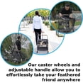 thumbnail image 5 of Travel Bird Cage, Easy to wheel or carry. castor wheels included, 5 of 6
