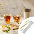thumbnail image 3 of 304 Stainless Steel Straws Set | 5-Pack Reusable Colorful Metal Straws with Cleaner & Portable Pouch | Eco-Friendly, Dishwasher Safe, BPA-Free for Bar, Drinks, Milk Tea | Durable, Travel Ready, 3 of 5