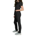 thumbnail image 2 of Medgear Celeste Women's Stretch Scrubs Set with Cross Over Neckline Top and Slim Leg Pants, 2 of 4
