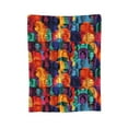thumbnail image 7 of DouZhe Ultra-Soft Micro Fleece Lightweight Flannel Bed Blanket, Diversity World Faces Print Cozy Warm Throw Blankets, 40"x30", 7 of 7