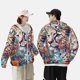 thumbnail image 4 of Balery Vibrant Leopard In Flowers Sudadera ligera de manga larga con capucha y protección solar UPF 50+ para hombre y mujer, ideal para pesca y running-3X-Large, 4 of 7