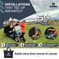 thumbnail image 3 of NEH 2 Person Golf Cart Enclosure 55" Short Roof, 600D Portable Transparent Driving Golf Cart Cover Storage, Golf Cart Accessories, Compatible with EZGO TXT/RXV, Yamaha, Club Car DS Precedent, 3 of 7