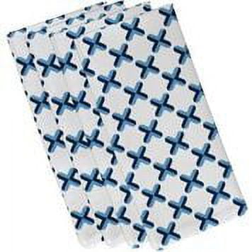 19" x 19" Criss Cross Geometric Print Napkin (Set of 4)