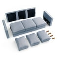 thumbnail image 4 of Mellow Hana Sofa, Dusty Blue Upholstered, 4 of 8