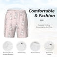 thumbnail image 6 of Picia Rabbit pattern Mens Swim Trunks with Compression Liner Stretch Beach Shorts Quick Dry with Zipper Pockets No-Chafing Board Shorts-X-Large, 6 of 9