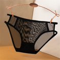 thumbnail image 6 of See Through Breathable Embroidery Transparent Hollow G-Strings Lace Underwear Sexy Panties Low Waist Briefs L 1, 6 of 7