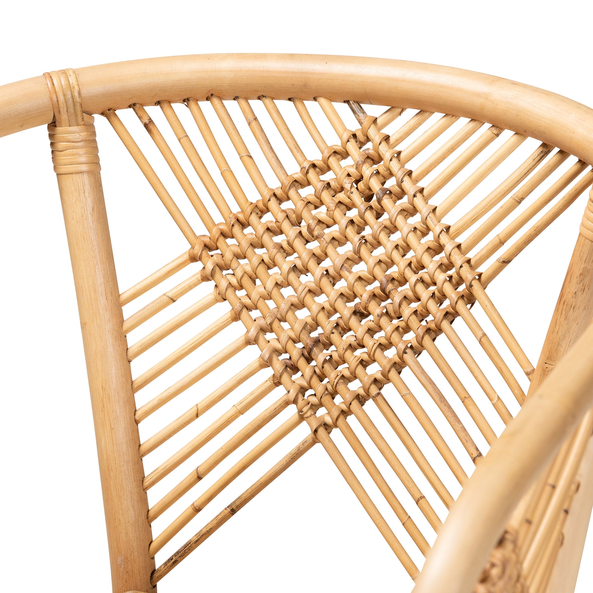 bali & pari Kagama Rattan BOHO Dining Chair, Natural Brown