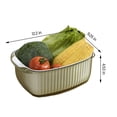 thumbnail image 3 of Aparatos de cocina, lavabo doble de gran capacidad, cesta para verduras, cesta para lavar platos, cesta para colar fugas de agua, cesta para escurrir fruteros., 3 of 9