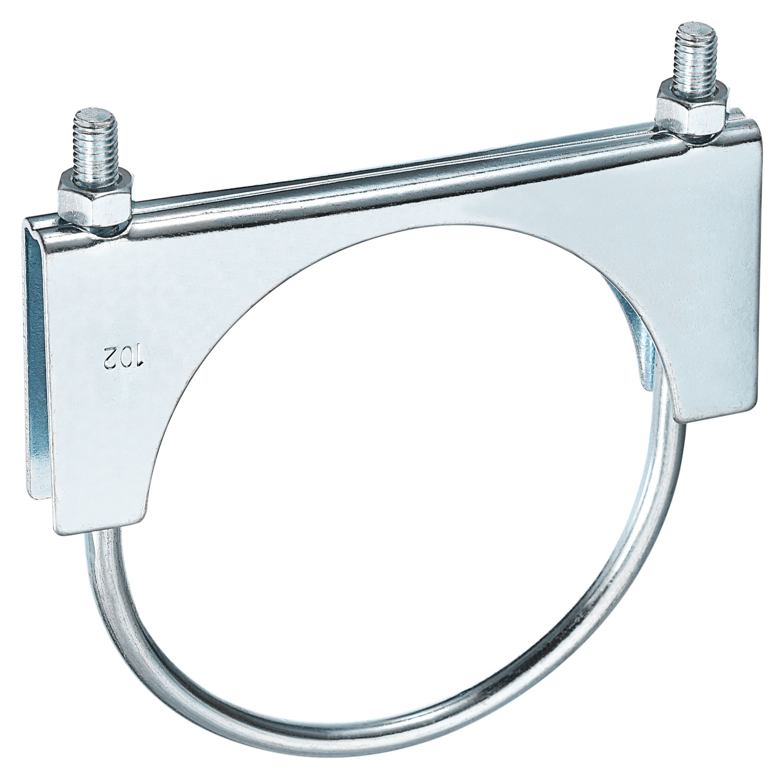 Muffler U-Bolt Clamps for 102mm Diameter Pipe, 2 Pack Saddle Type U-bolt Clamps