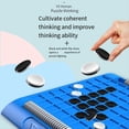 thumbnail image 4 of Juego de Mesa de Estrategia Flip Chess, Juego de Mesa Portátil Interactivo para Padres e Hijos, Juego Mental para Viajes Familiares A Casa, 4 of 5