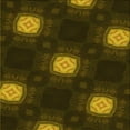 thumbnail image 1 of Ahgly Company Indoor Square Patterned Dark Yellow Green Area Rugs, 4' Square, 1 of 6