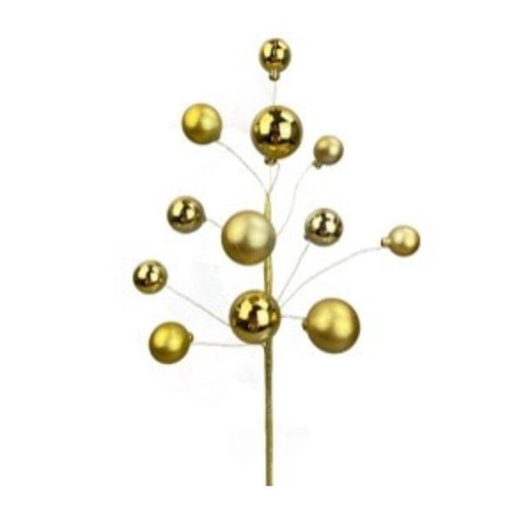 16 Ornament Ball Pick: Gold