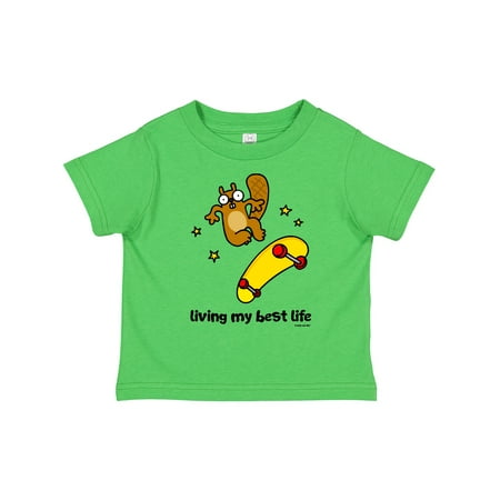 

Inktastic Living My Best Life Gift Toddler Boy or Toddler Girl T-Shirt