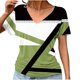thumbnail image 5 of Blusas de Manga Corta Casuales para las Mujeres Imprimir V-Cuello Suéter Blusa de Poliéster Sudadera de Moda, Top de las Señoras para Invierno Primavera Uso Diario, 5 of 6