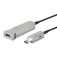 thumbnail image 4 of Monoprice USB-A to USB-A Female 3.0 Extension Cable - 98.4 Feet - Silver | Fiber Optic - SlimRun, 4 of 6