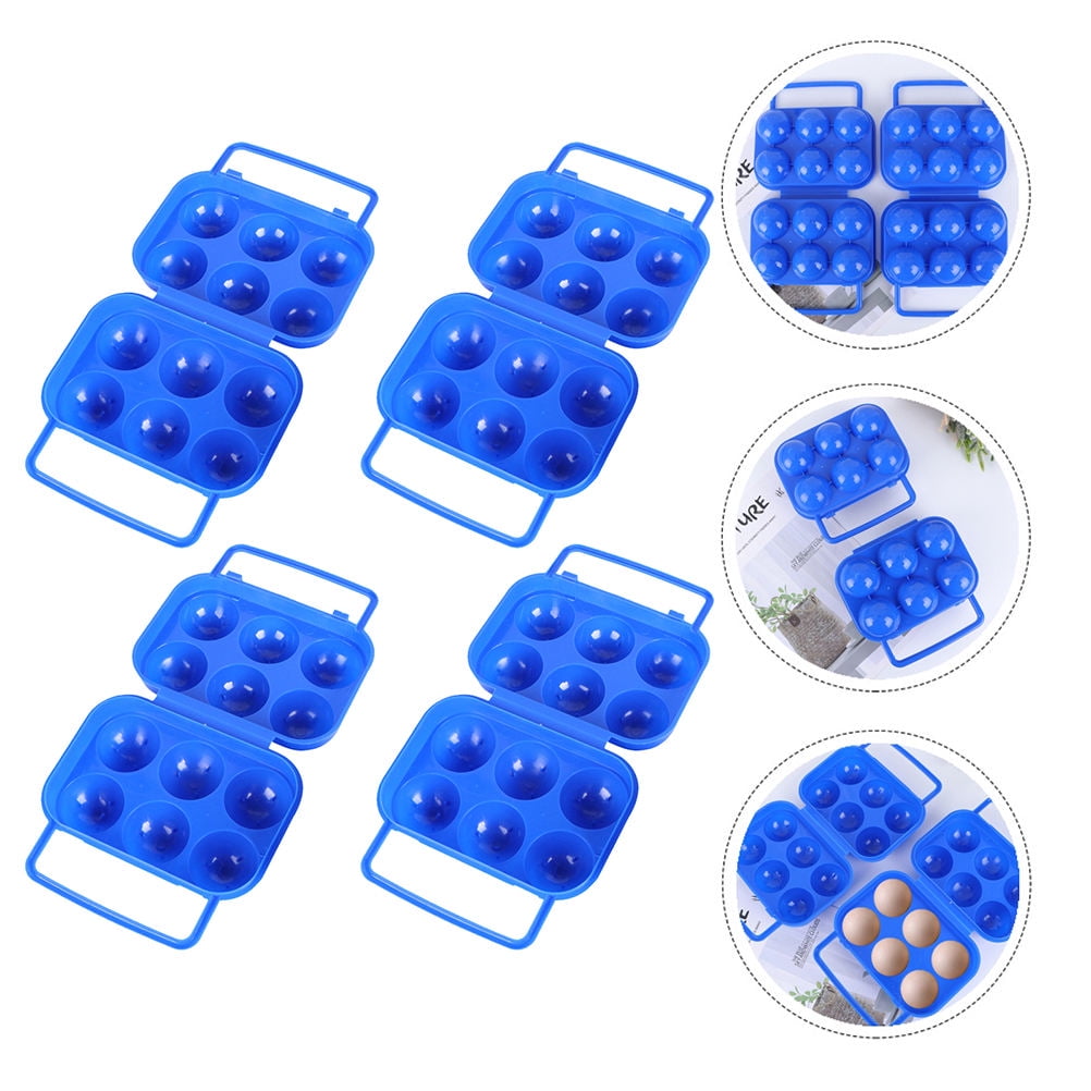 WHAMVOX  Storage Fridge Egg Carton Organizers Camping Container Travel