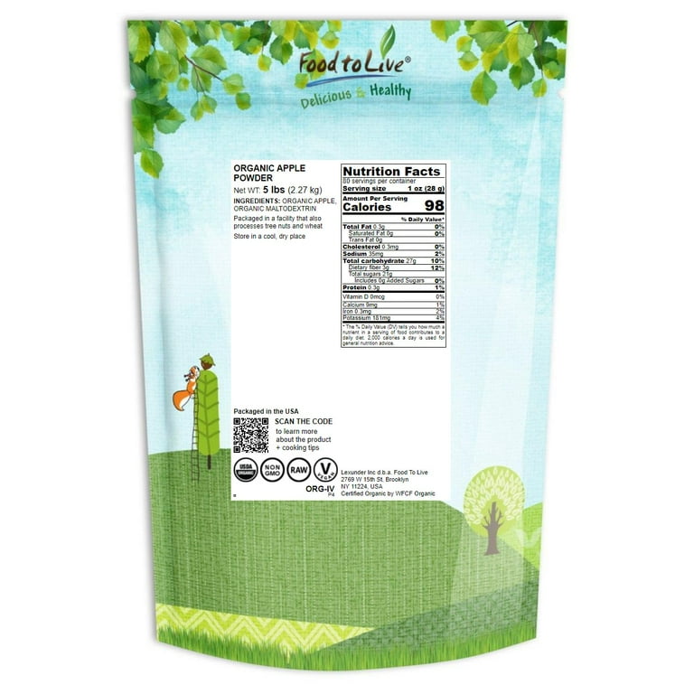 Apple Juice Powder - Organic - 5 lbs