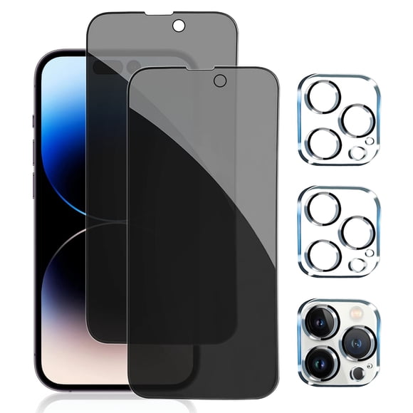 Protector de pantalla Pehael para iPhone 14 Pro con lente de cámara